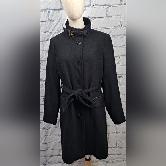 Thyme Maternity Jackets & Blazers - Thyme Maternity Black Trench Coat